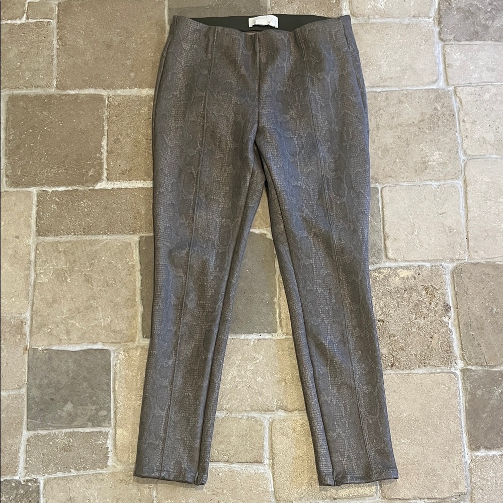 Anthropologie Grey and Tan Snakeskin Pants - Picture 5 of 10